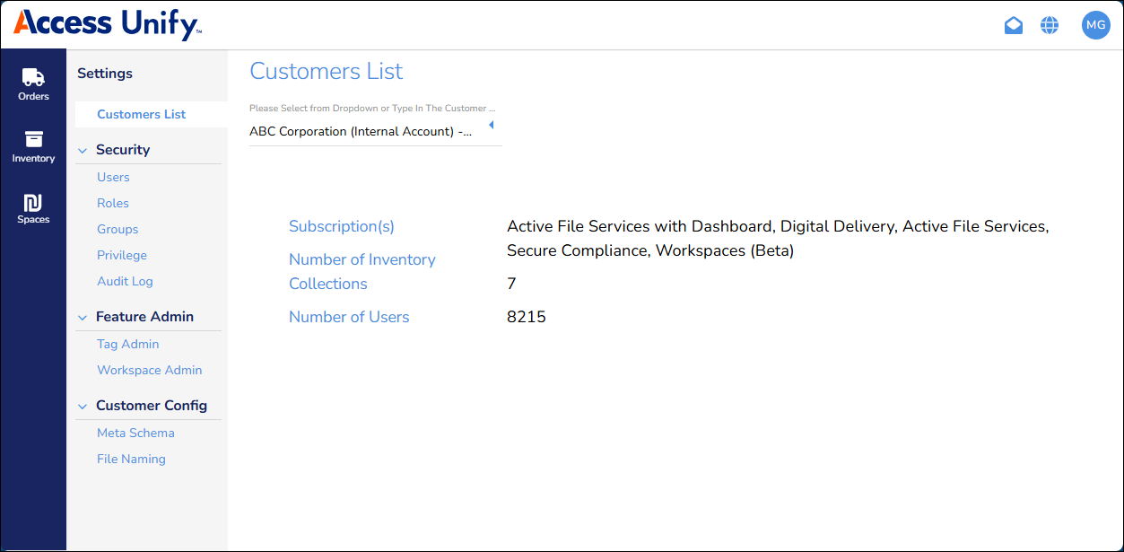 New Settings Page New Settings Page
